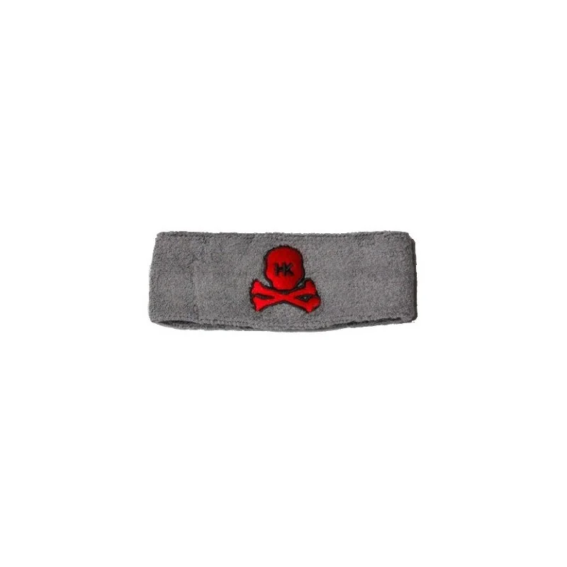 SWEATBAND HK ARMY SKULL GRIS/ROUGE