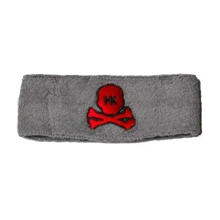 SWEATBAND HK ARMY SKULL GRIS/ROUGE