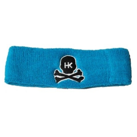 SWEATBAND HK ARMY SKULL BLEU CIEL/NOIR