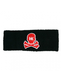 SWEATBAND HK ARMY SKULL NOIR/ROUGE