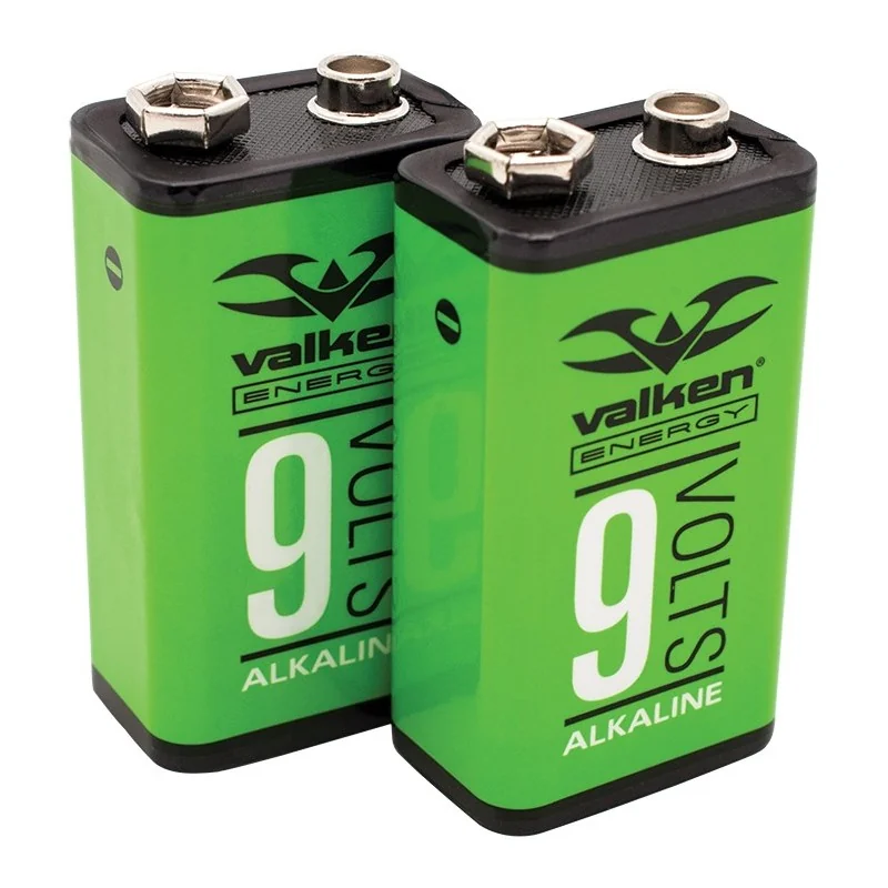 PILE ALKALINE VALKEN 6LR61 9V (Pack de 2)