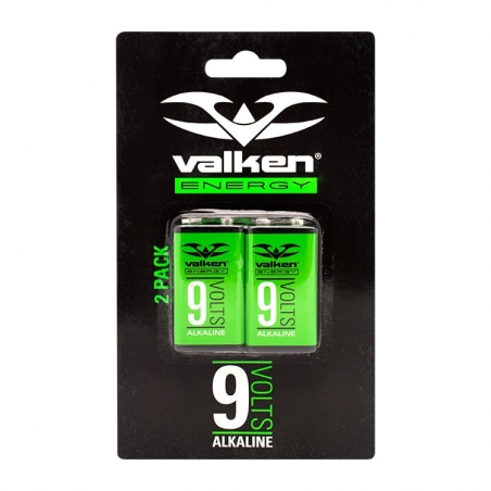 PILE ALKALINE VALKEN 6LR61 9V (Pack de 2)