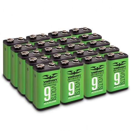 PILE ALKALINE VALKEN 6LR61 9V (Pack de 20)