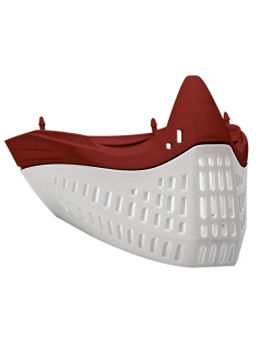 BAS DE MASQUE EMPIRE FACEPLATE E-FLEX ROUGE/BLANC