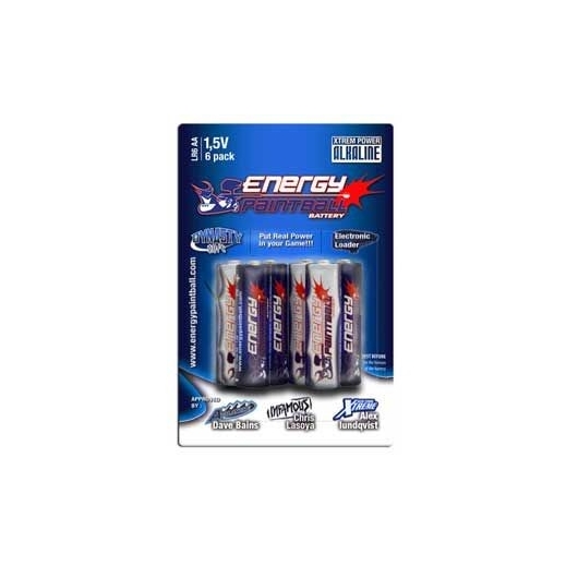 PILES ENERGY PAINTBALL ALKALINE 1,5V AA (X6)