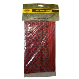 ECHARPE SHEMAGH VALKEN ULTRA-LEGER ROUGE/NOIR