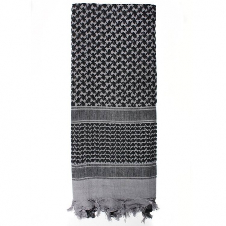 ECHARPE SHEMAGH VALKEN ULTRA-LEGER GRIS/NOIR