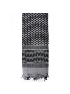 ECHARPE SHEMAGH VALKEN ULTRA-LEGER GRIS/NOIR