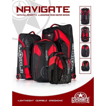 SAC A DOS GI SPORTZ HIK'R NOIR/ROUGE