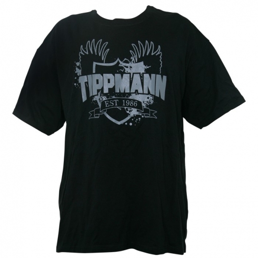 T-SHIRT TIPPMANN COAT OF ARMS NOIR