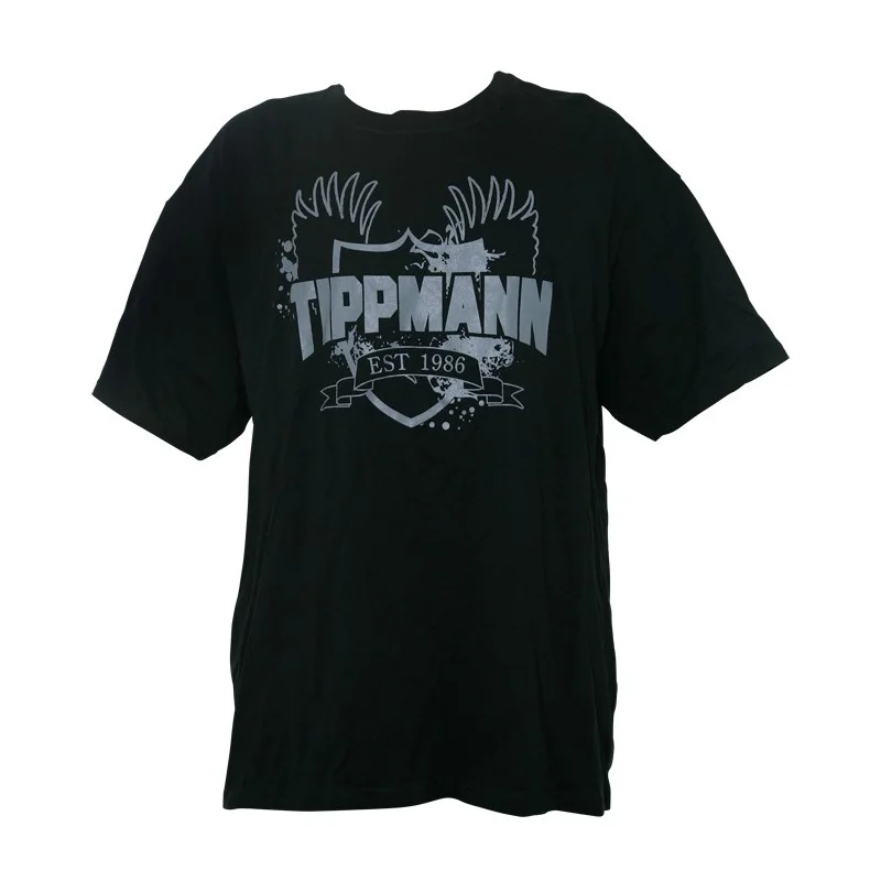 T-SHIRT TIPPMANN COAT OF ARMS NOIR