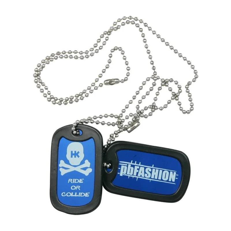 PENDENTIF DOG TAGS HK ARMY BLEU