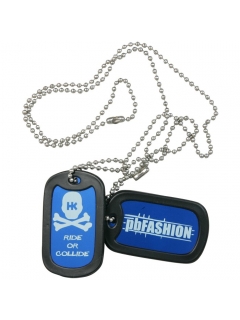 PENDENTIF DOG TAGS HK ARMY BLEU