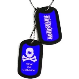 PENDENTIF DOG TAGS HK ARMY BLEU