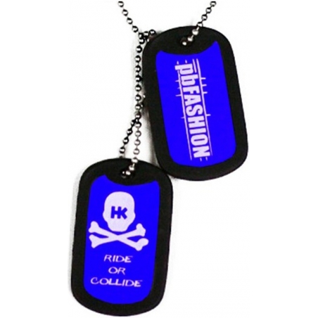 PENDENTIF DOG TAGS HK ARMY BLEU