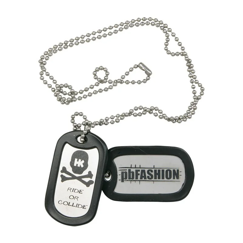 PENDENTIF DOG TAGS HK ARMY SILVER