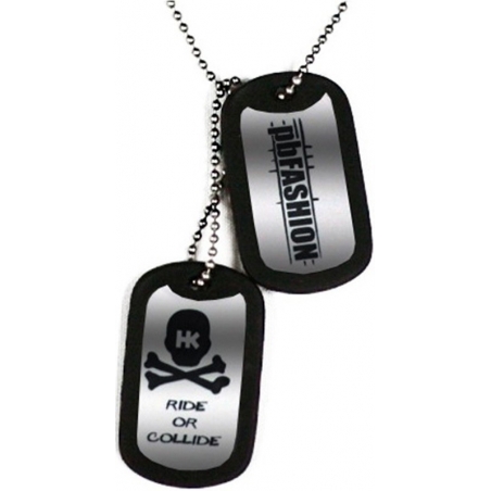 PENDENTIF DOG TAGS HK ARMY SILVER