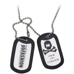 PENDENTIF DOG TAGS HK ARMY SILVER