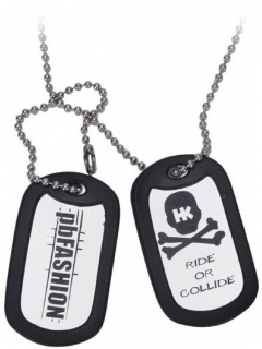 PENDENTIF DOG TAGS HK ARMY SILVER