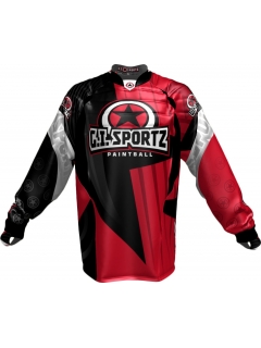 JERSEY G.I. SPORTZ CHARGER PADDED PRO ROUGE/NOIR