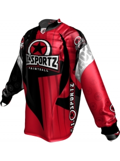 JERSEY G.I. SPORTZ CHARGER PADDED PRO ROUGE/NOIR