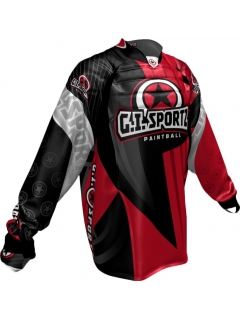 JERSEY G.I. SPORTZ CHARGER PADDED PRO ROUGE/NOIR