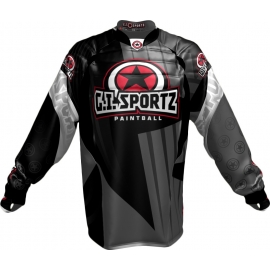 JERSEY G.I. SPORTZ CHARGER PADDED PRO GRIS/NOIR