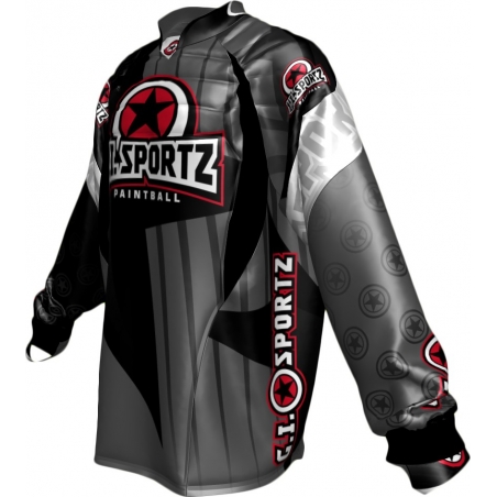 JERSEY G.I. SPORTZ CHARGER PADDED PRO GRIS/NOIR