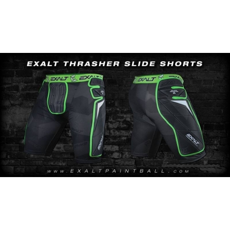 SLIDE SHORT EXALT BLACK/LIME