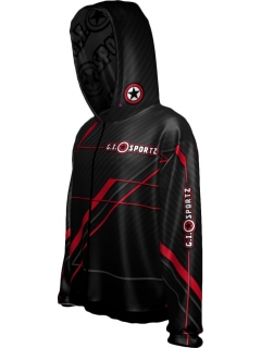 HOODIE GI SPORTZ TRACKER ROUGE/NOIR