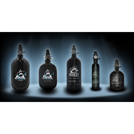 BOUTEILLE AIR SHARK ALU 0.8L + PRESET 3000 PSI HP