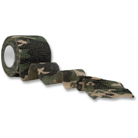 BANDE ADHESIVE MFH CAMO WOODLAND (5cm x 4.5m)