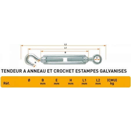 SERRE CABLE A ETRIER (5 mm)