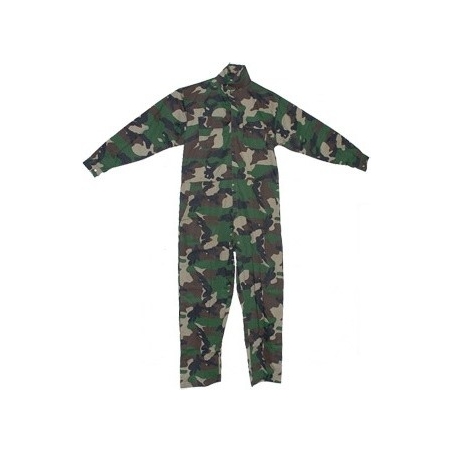 COMBINAISON TISSU CAMO WOODLAND