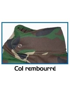 COMBINAISON TISSU CAMO WOODLAND