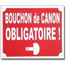 PANNEAU BOUCHON DE CANON OBLIGATOIRE