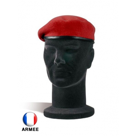 BÉRET MILITAIRE PARACHUTISTE ROUGE OCCASION