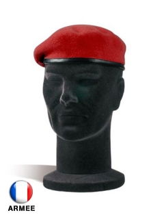 BÉRET MILITAIRE PARACHUTISTE ROUGE OCCASION