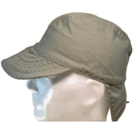 CASQUETTE ARMEE FRANCAISE F1 BIGEARD KAKI AVEC NUQUIERE