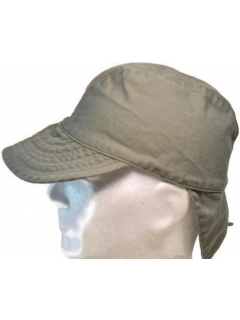 CASQUETTE ARMEE FRANCAISE F1 BIGEARD KAKI AVEC NUQUIERE