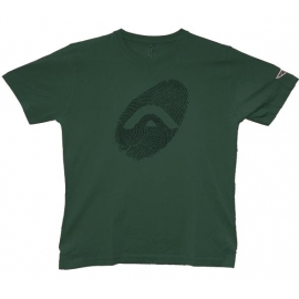 TEE SHIRT ANGEL MEN THUMBPRINT VINTAGE VERT