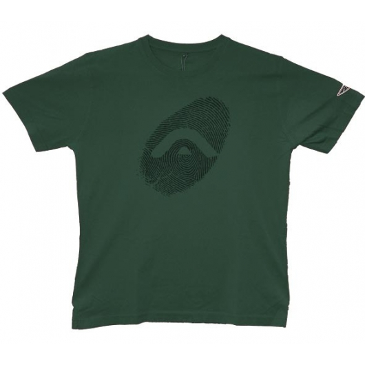 TEE SHIRT ANGEL MEN THUMBPRINT VINTAGE VERT