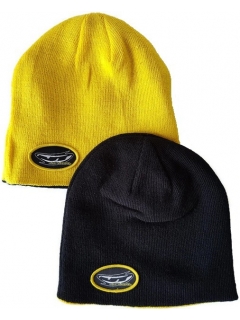 BONNET JT REVERSIBLE NOIR/JAUNE