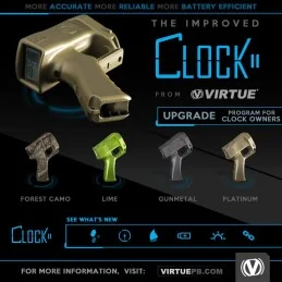 RADAR VIRTUE CLOCK II GUN METAL