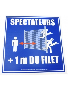 PANNEAU NF DISTANCE SPECTATEURS BLEU