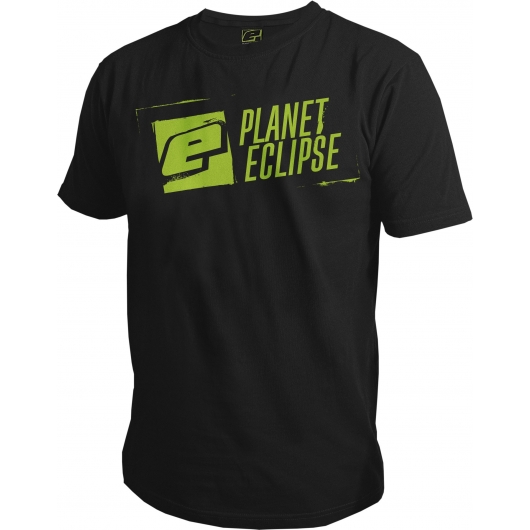 T-SHIRT PLANET ECLIPSE STENCIL NOIR