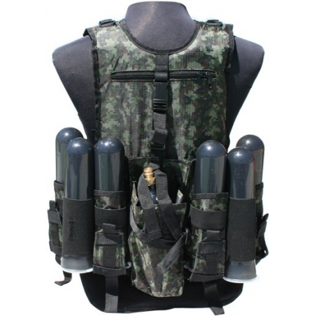 VESTE TACTICAL DELUXE GXG NOIR