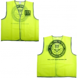 GILET DE SÉCURITÉ FLUORESCENT 101 INC SKULL JAUNE