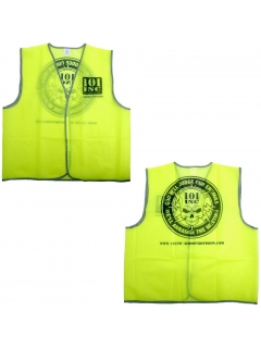 GILET DE SÉCURITÉ FLUORESCENT 101 INC SKULL JAUNE