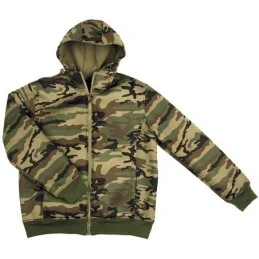 VESTE POLAIRE ZIPPEE A CAPUCHE FOSTEX WOODLAND